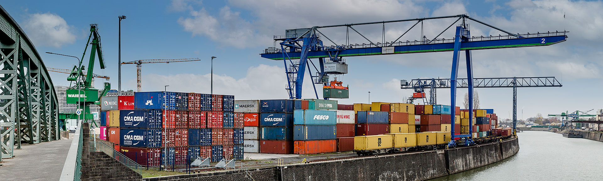 Transporte im Containerverkehr.